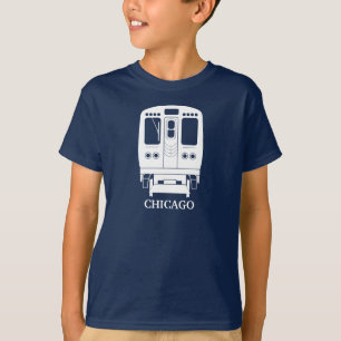White Chicago "L" Profiel T-shirt