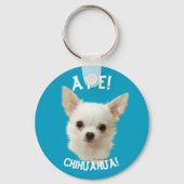White Chihuahua, Aye Chihuahua Sleutelhanger (Voorkant)