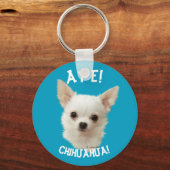 White Chihuahua, Aye Chihuahua Sleutelhanger (Voorkant)