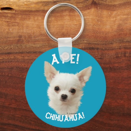 White Chihuahua, Aye Chihuahua Sleutelhanger (Voorkant)