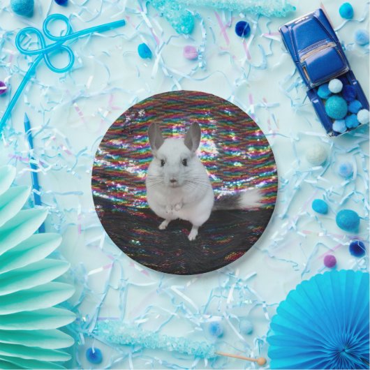 White Chinchilla superstar Papieren Bordje (Feest)