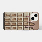 White Chocolate Drip iPhone 14 Hoesje (Achterkant horizontaal)