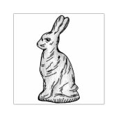 White Chocolate Easter Bunny Rabbit Molded Snoep Rubberstempel (Afrduk)