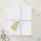 White Chocolate Rabbit Bunny Easter Snoep Cadeaulabel (Met Touw)