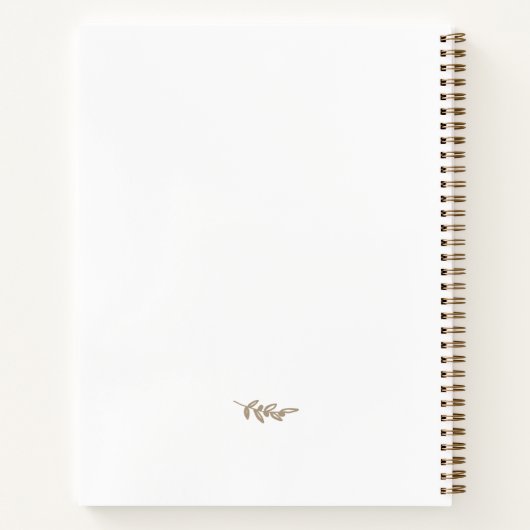 White Christelijk Proverbs 31:3 Verse Recipe Book Notitieboek (Achterkant)