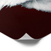 WHITE CHRISTMAS CAT MET SANTA CLAUS PET, Red Ruby Poster (Hoek)