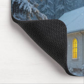 White Christmas Chapel In Winter Pines Muismat (Hoek)