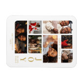 White Christmas Classic 7 Multi Photos Collage Magneet (Horizontaal)