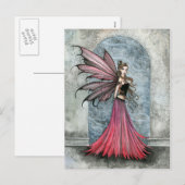 White Christmas Fairy Briefkaart (Voorkant / Achterkant)