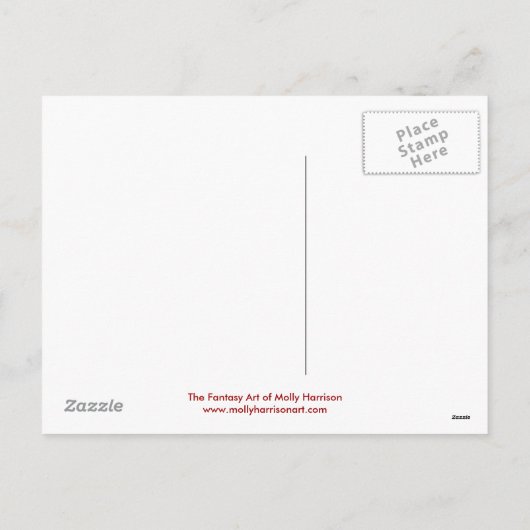 White Christmas Fairy Briefkaart (Achterkant)