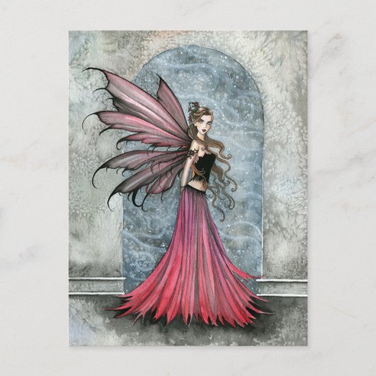 White Christmas Fairy Briefkaart (Voorkant)