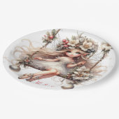 White Christmas Fairy Paper Bord (Gekanteld)