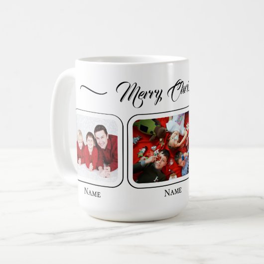 White Christmas Family Mug Koffiemok (Voorkant links)