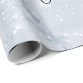White Christmas Forest Snow Winter Wrapping Paper Cadeaupapier (Rol Hoek)