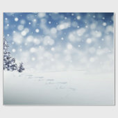 White Christmas Holiday Wrapping Paper Cadeaupapier (Vlak)