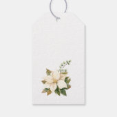 White Christmas Poinsettia naar Van Cadeaulabel (Achterkant)