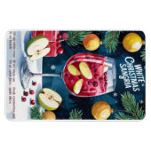 White Christmas Sangria Magneet (Horizontaal)