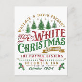 White Christmas Wallace en Davis Haynes zus Briefkaart (Voorkant)