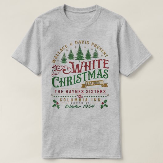 White Christmas Wallace en Davis Haynes zus T-shirt (Design voorkant)