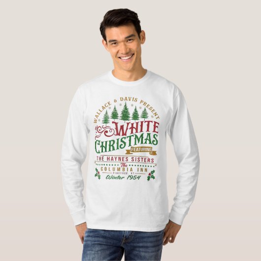 White Christmas Wallace en Davis Haynes zus T-shirt (Voorkant volledig)