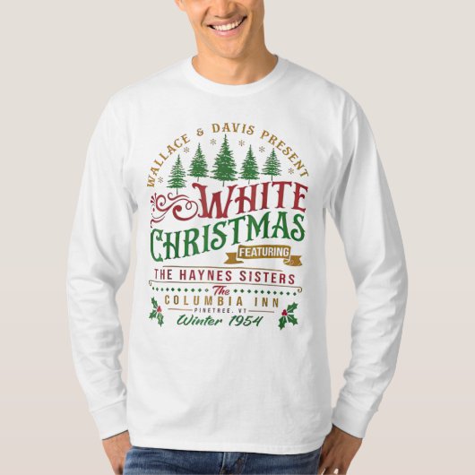 White Christmas Wallace en Davis Haynes zus T-shirt (Voorkant)