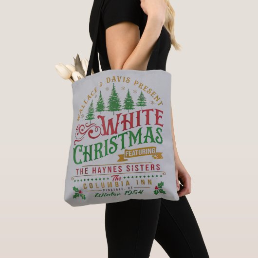 White Christmas Wallace en Davis Haynes zus Tote Bag (Dichtbij)