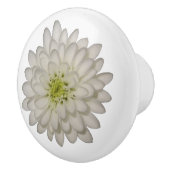 White Chrysanthemum Ceramic Knob Keramische Knop (Rechts)