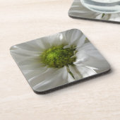 White Chrysanthemum Cork Onderzetter (Linkerzijde)
