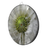 White Chrysanthemum Dart Board Dartbord (Voorkant Rechts)