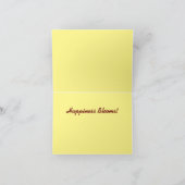 White Chrysanthemum Floral Note Card Bedankkaart (Binnen)