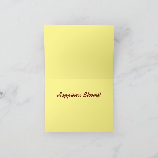 White Chrysanthemum Floral Note Card Bedankkaart (Binnen)