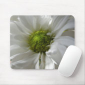 White Chrysanthemum Mousepad Muismat (Met muis)