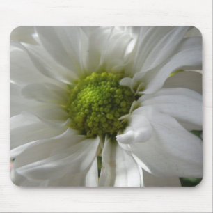 White Chrysanthemum Mousepad Muismat