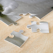 White Chrysanthemum Puzzle Legpuzzel (Zijkant)