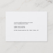 White Chubby Handwriter Trainer Visitekaartje (Achterkant)