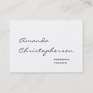 White Chubby Handwriter Trainer Visitekaartje
