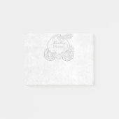 White Cinderella Carriage Storybook Personated Post-it® Notes (Voorkant)