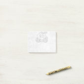 White Cinderella Carriage Storybook Personated Post-it® Notes (Op bureau)
