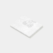 White Cinderella Carriage Storybook Personated Post-it® Notes (Schuin)