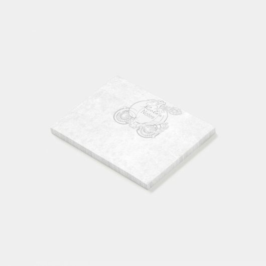 White Cinderella Carriage Storybook Personated Post-it® Notes (Schuin)
