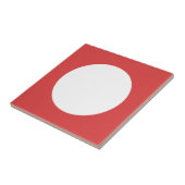 White Circle Keramische tegel Tegeltje (Zijkant)