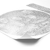 White Circle Lijst Foto Foto Afdruk (Hoek)