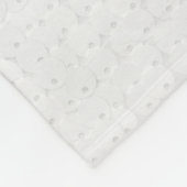 White Circle Sequins Sparkle Shiny Shimmer Glitter Fleece Deken (Hoek)