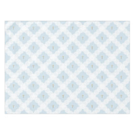 White Circles Gold cross Christelijk Baptisme Tafelkleed