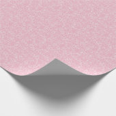 White Circles on Pink Cadeaupapier (Hoek)