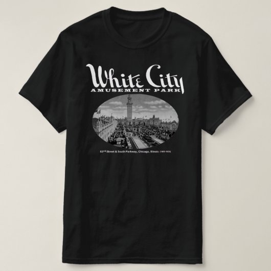White City Amusement Park, Chicago, IL T-shirt (Design voorkant)