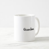 White Classic Grandma Script Mug Koffiemok (Voorkant rechts)