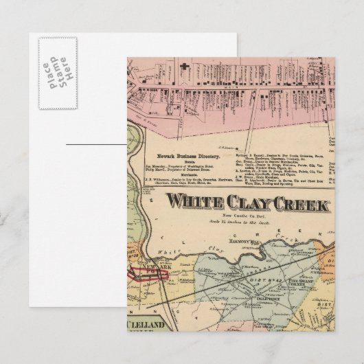 White Clay Creek, Newark Briefkaart (Voorkant / Achterkant)
