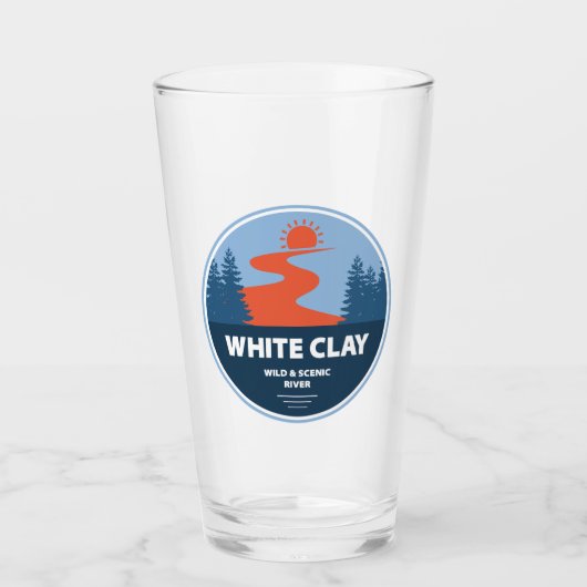 White Clay Wild and Schilderachtig River Glas (Voorkant)