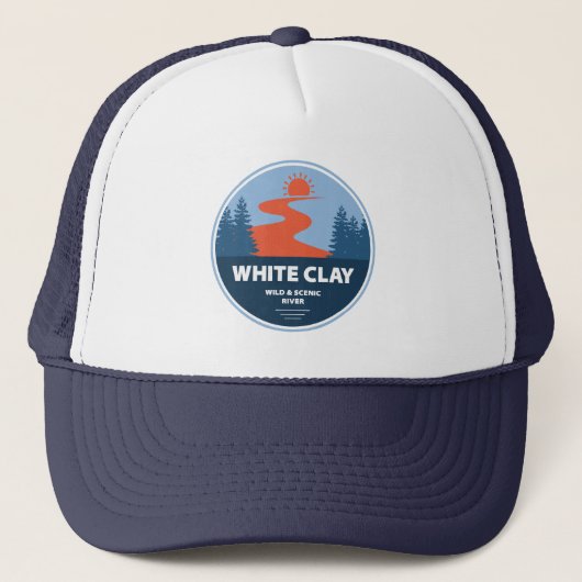 White Clay Wild and Schilderachtig River Trucker Pet (Voorkant)